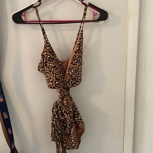 Aerie print one piece bathing suit